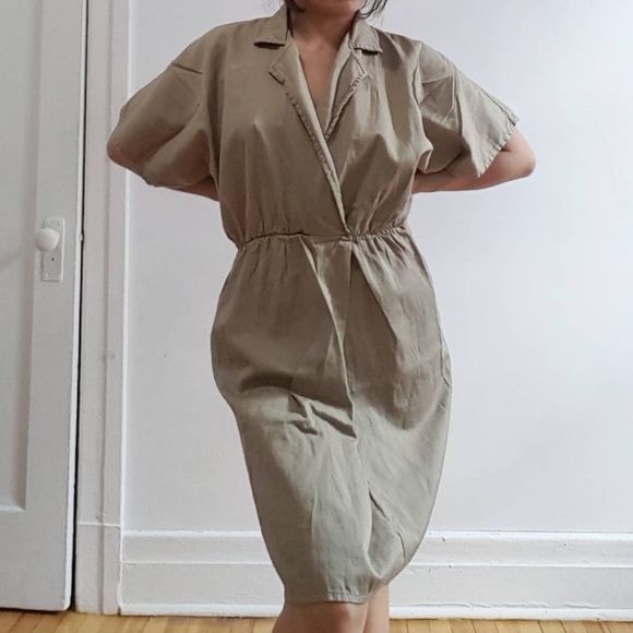 Khaki dress from los Angeles apparel - Picture 2 of 7